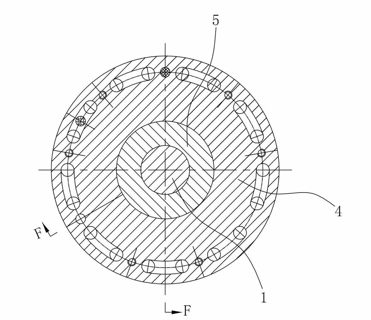 Liquid-gas suspension electric main shaft