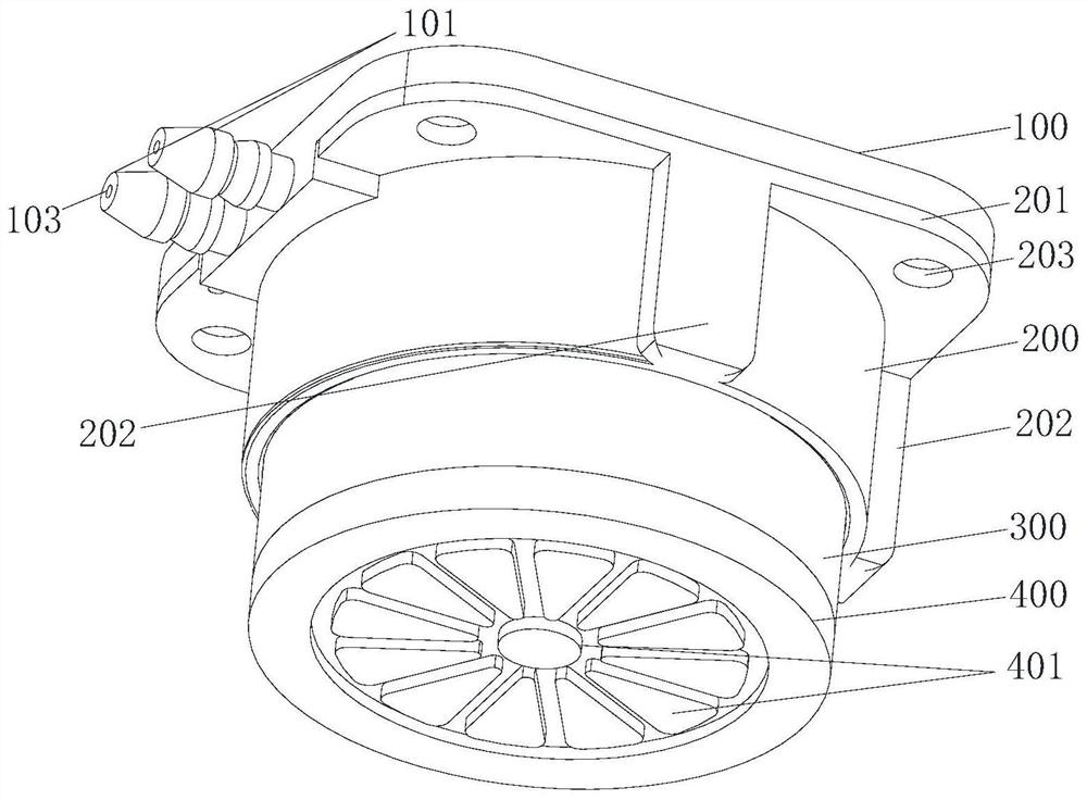 A foot for household appliances and household appliances