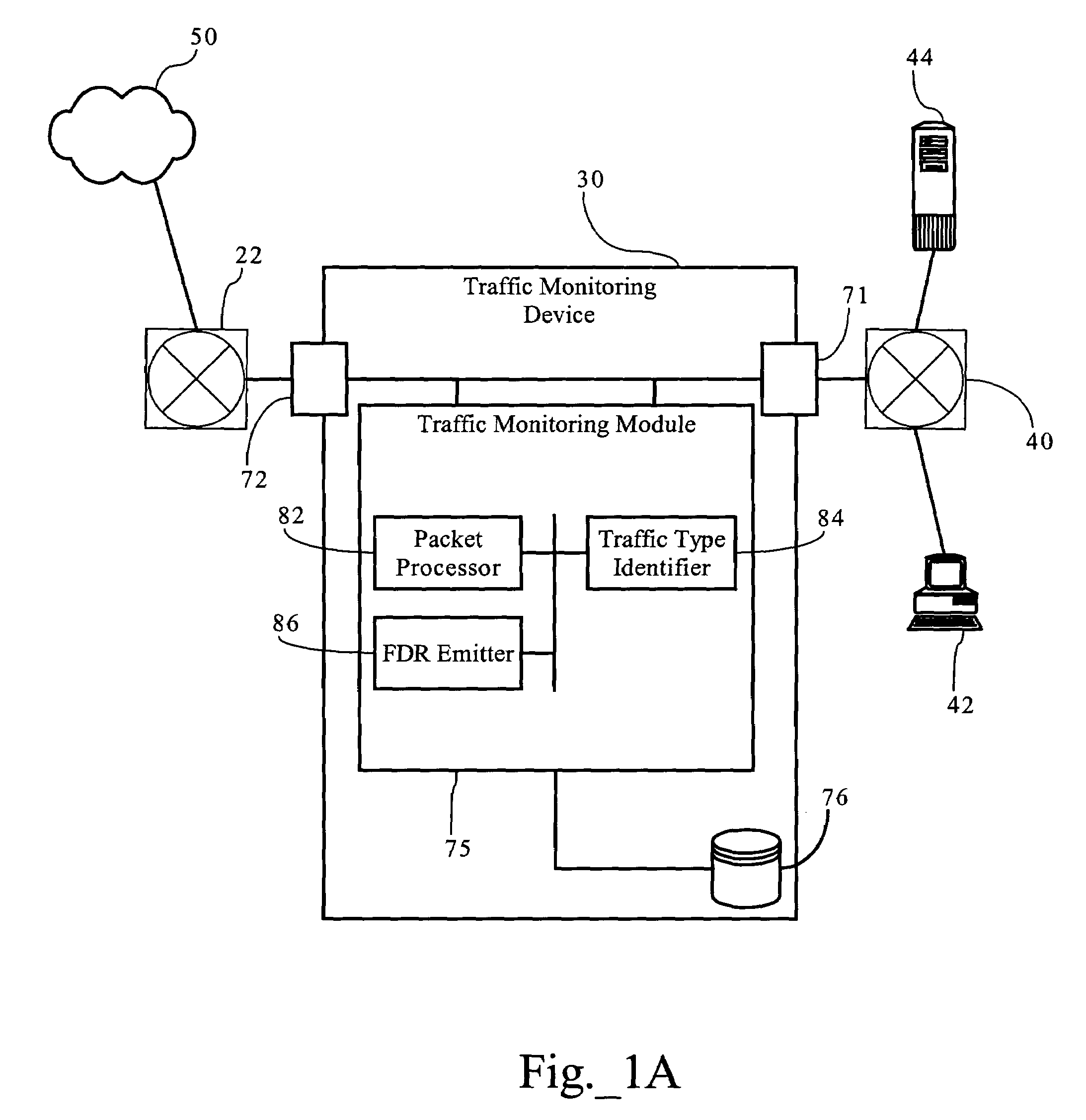 Enhanced flow data records including traffic type data