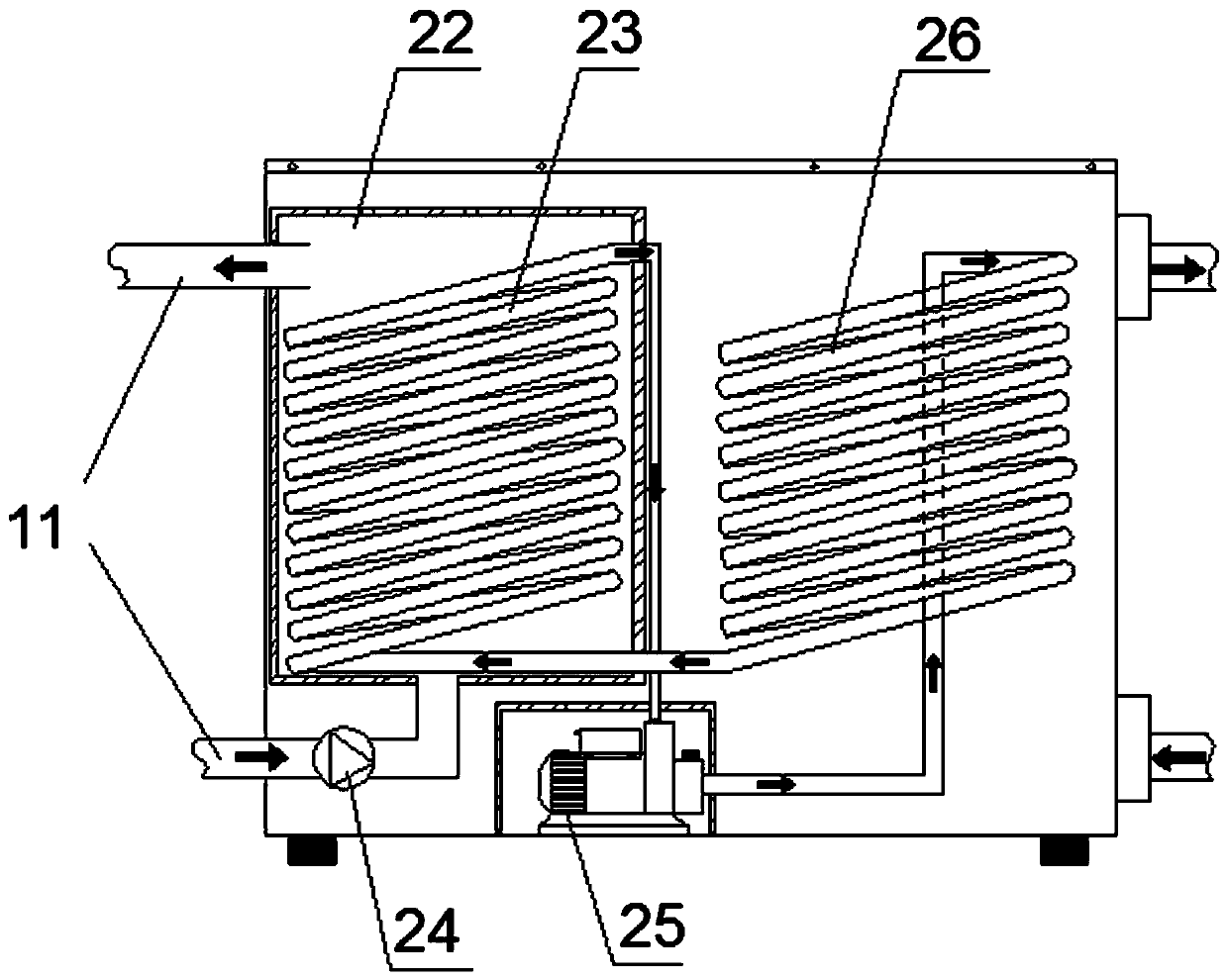 Integrated unpressurized water source hot-water supply system