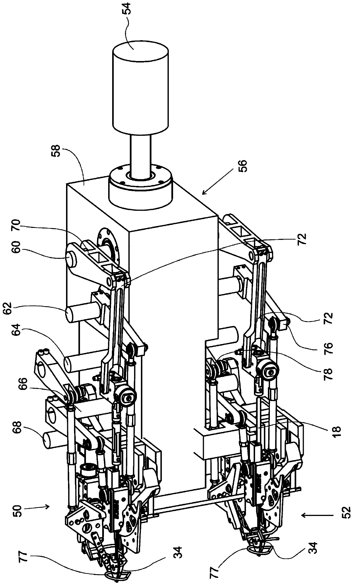 Brush tufting device