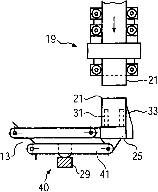 Labeler and a labeling method for labeling plastic bottles in a blow mold