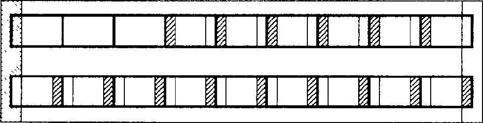 Integrated AC type LED lamp filament