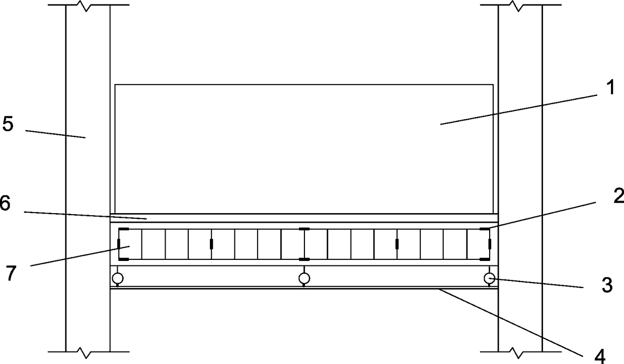 Field detection device suitable for bearing capacity of reinforced concrete beams and arranging method