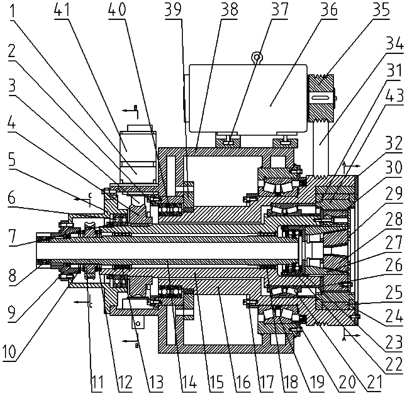 Multifunctional precision alternating-current servo swaging machine