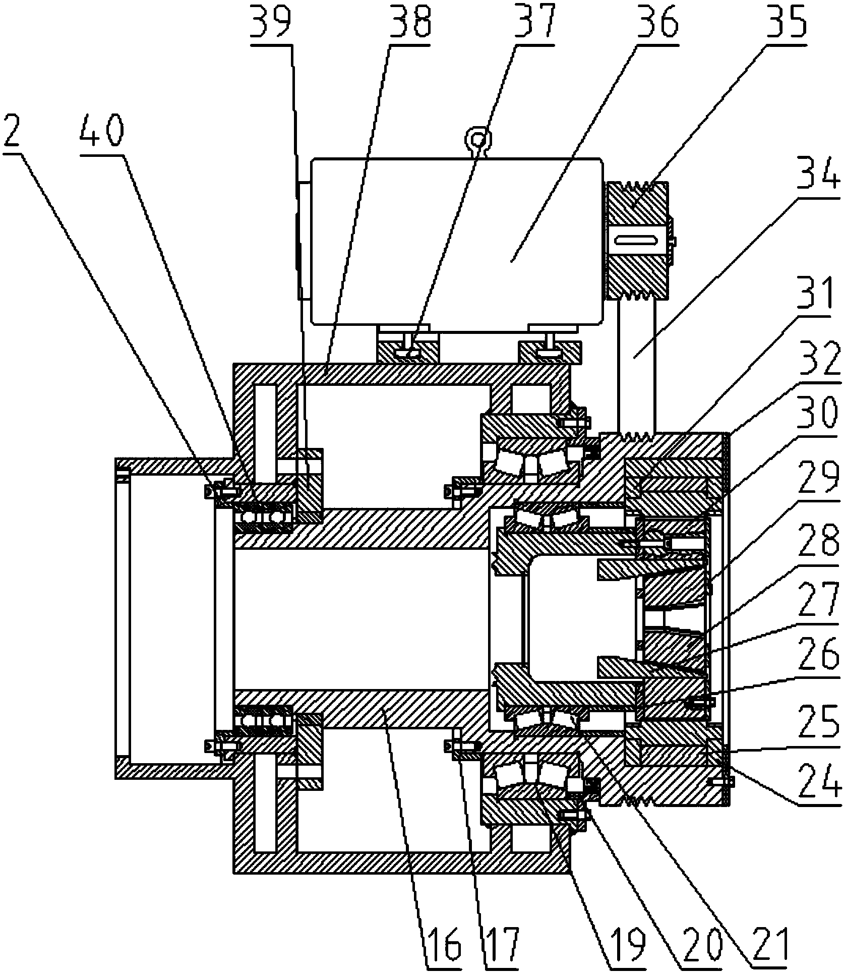 Multifunctional precision alternating-current servo swaging machine