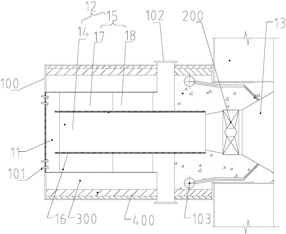 Layered regenerative denitration burner