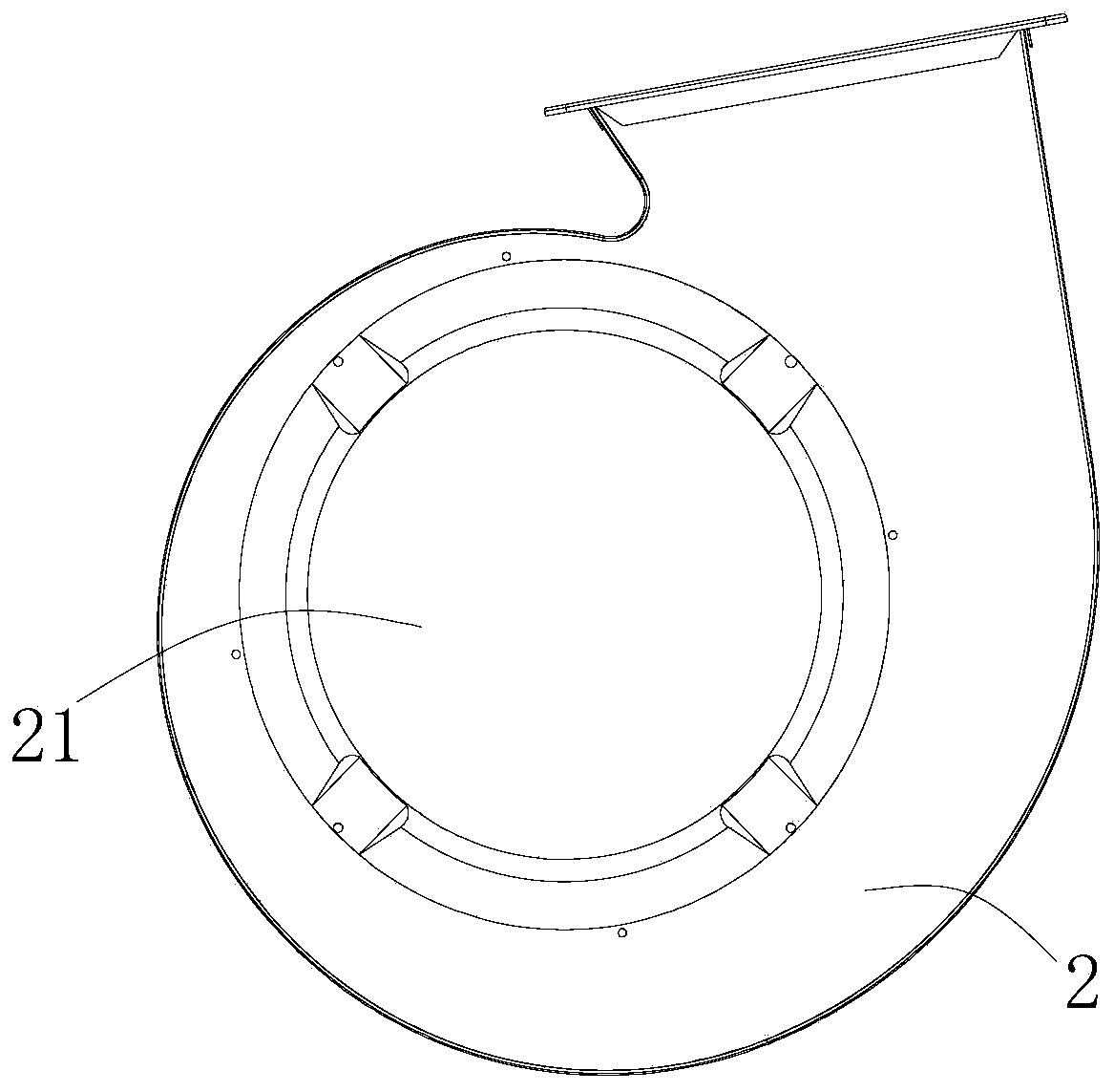 Volute, fan and range hood