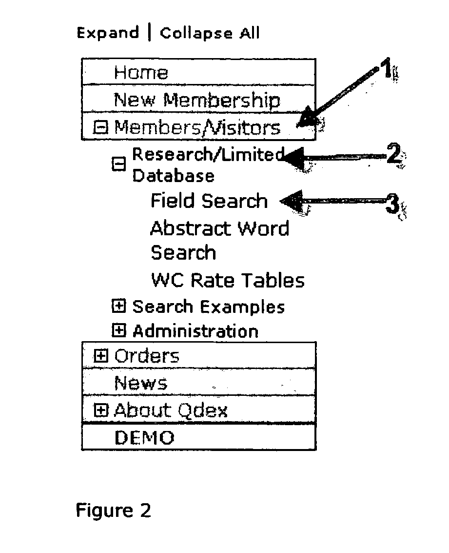 Legal database searching