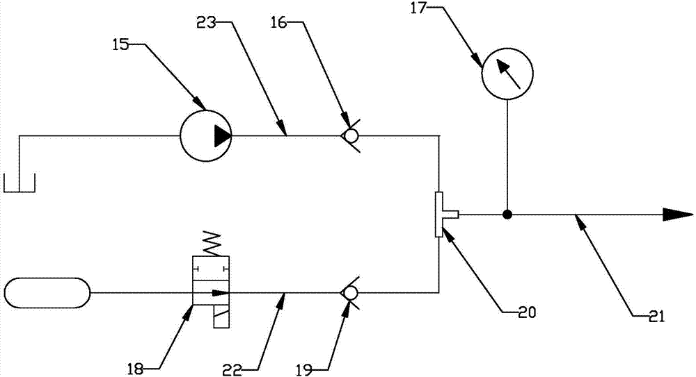 Water gas mixing pipeline cleaning machine and control method thereof