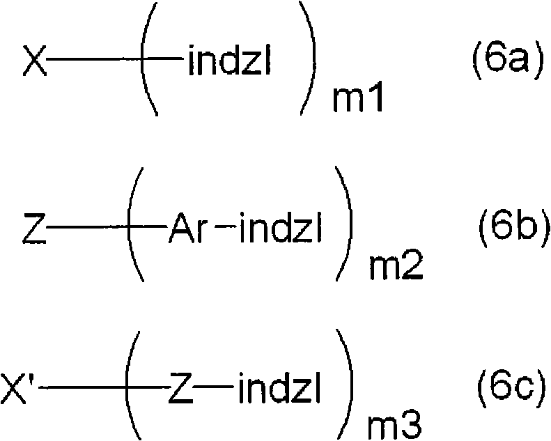 Indazole compound-containing composition and light-emitting device using the composition