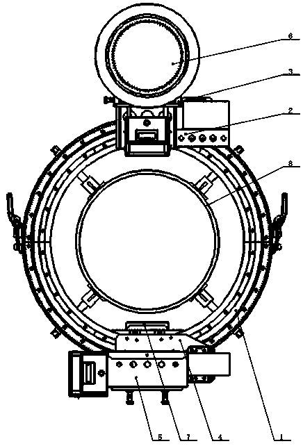 Line-scanning X-ray tube digital imaging detection device