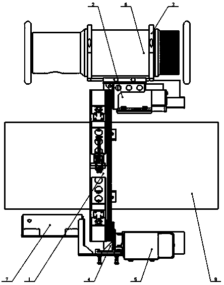 Line-scanning X-ray tube digital imaging detection device