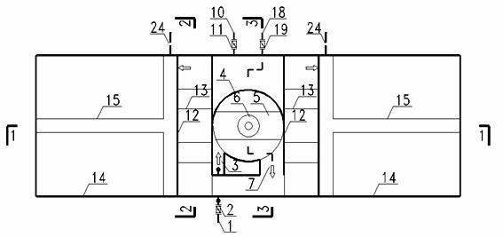 Small-town sewage pretreatment integrated device and method