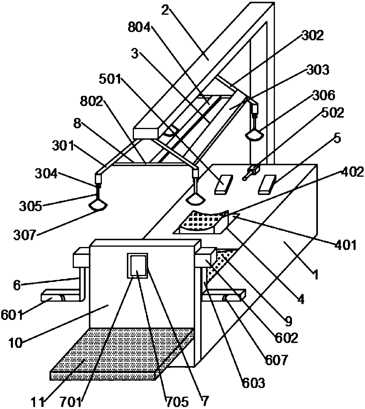 Adjustable electric traction device used for rehabilitation of orthopedics department