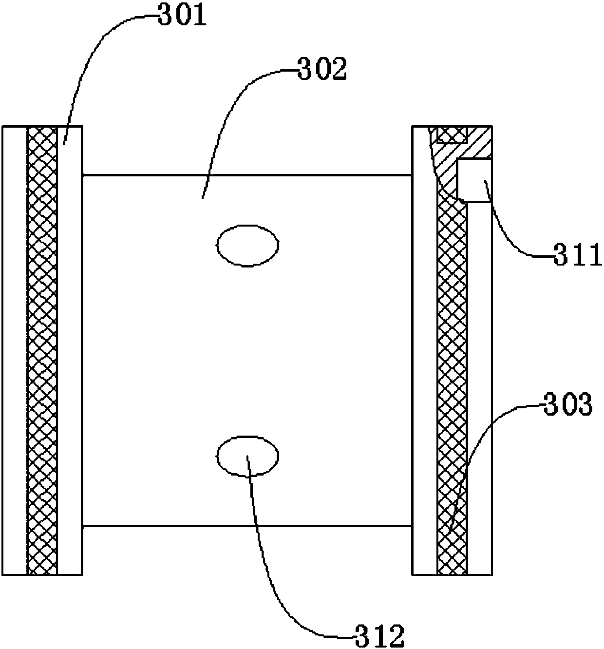 Continuous flue gas purification liquid mixing mechanism