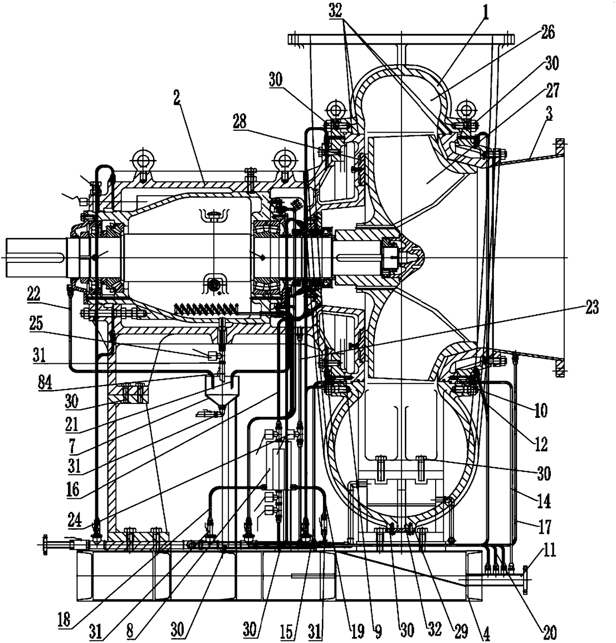 Environment-friendly slurry circulating pump set