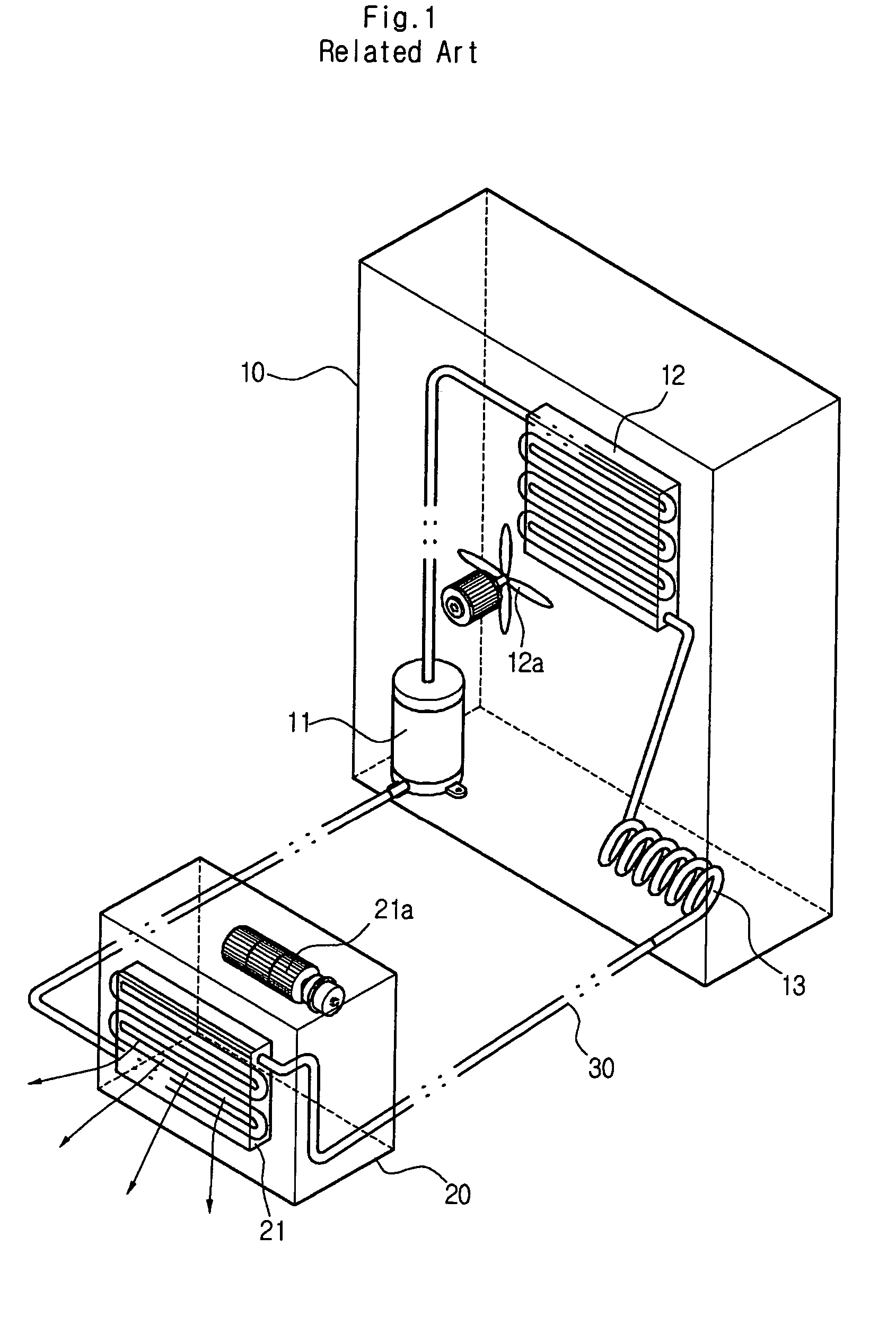 Piping structure for air conditioner