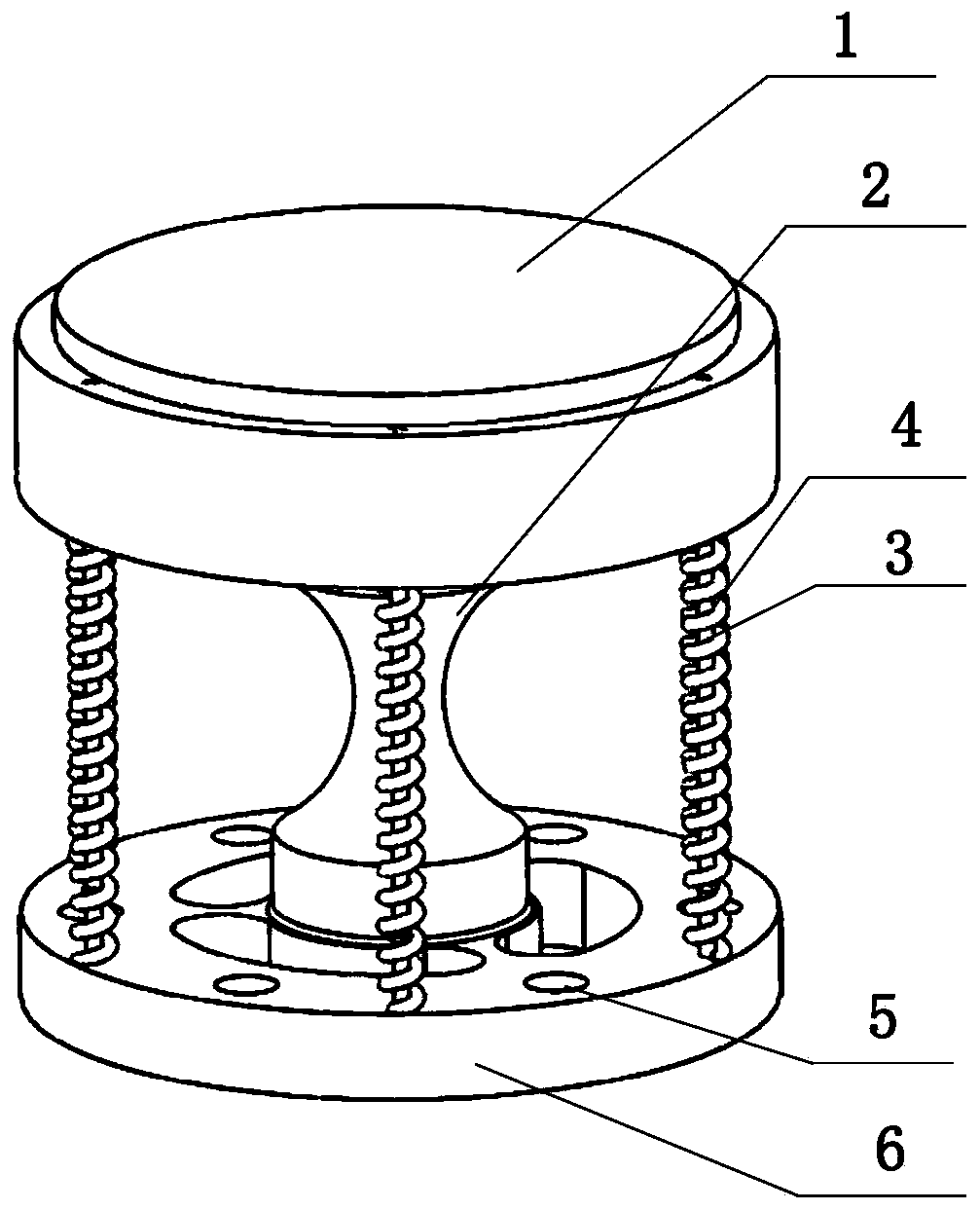 Adaptive supporting method for large-diameter reflector