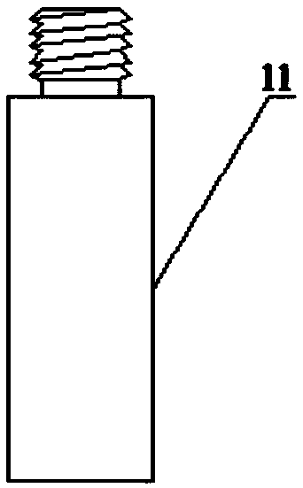 Corrosion test device for liquid lead or liquid lead-bismuth alloy and method