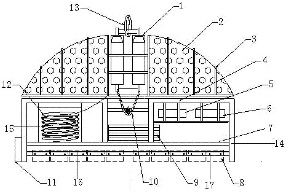 Deep sea mud environment corrosion testing apparatus