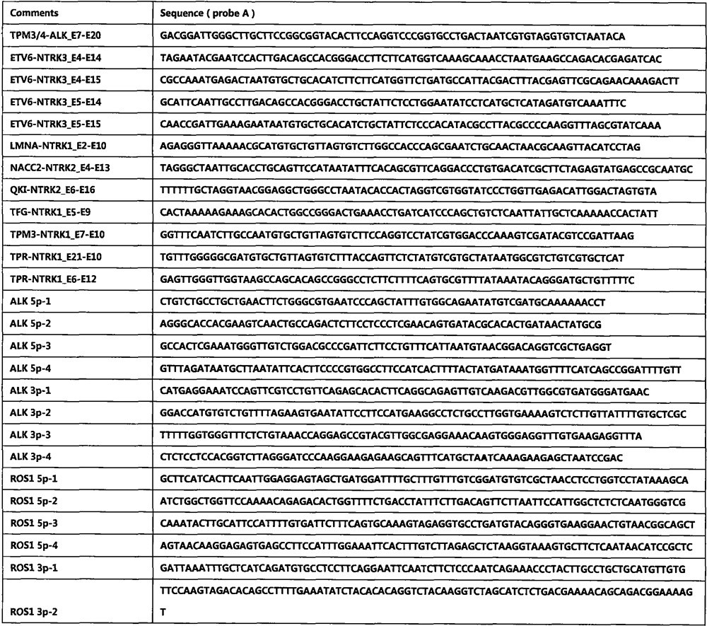 Method for detecting lung cancer gene fusion based on NanoString platform