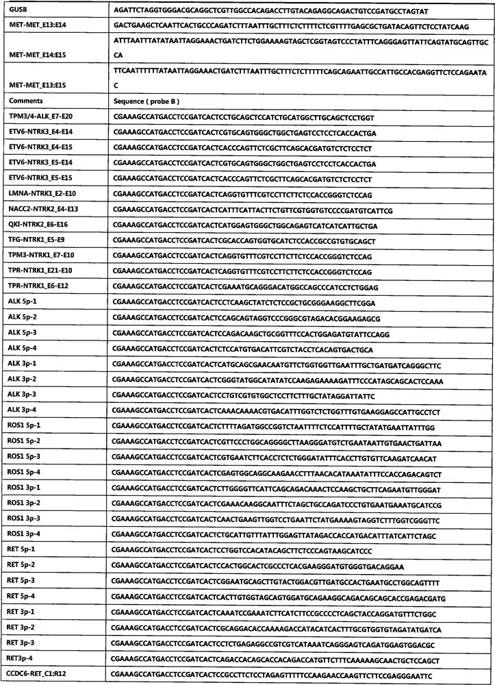 Method for detecting lung cancer gene fusion based on NanoString platform