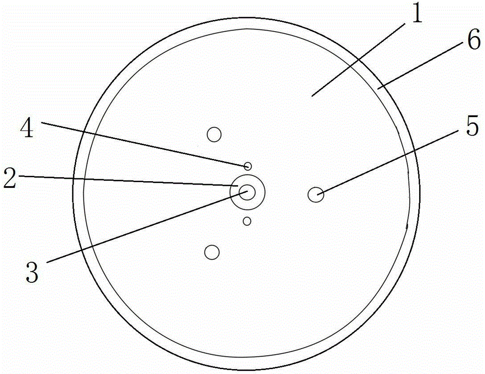 A disc of a microbalance