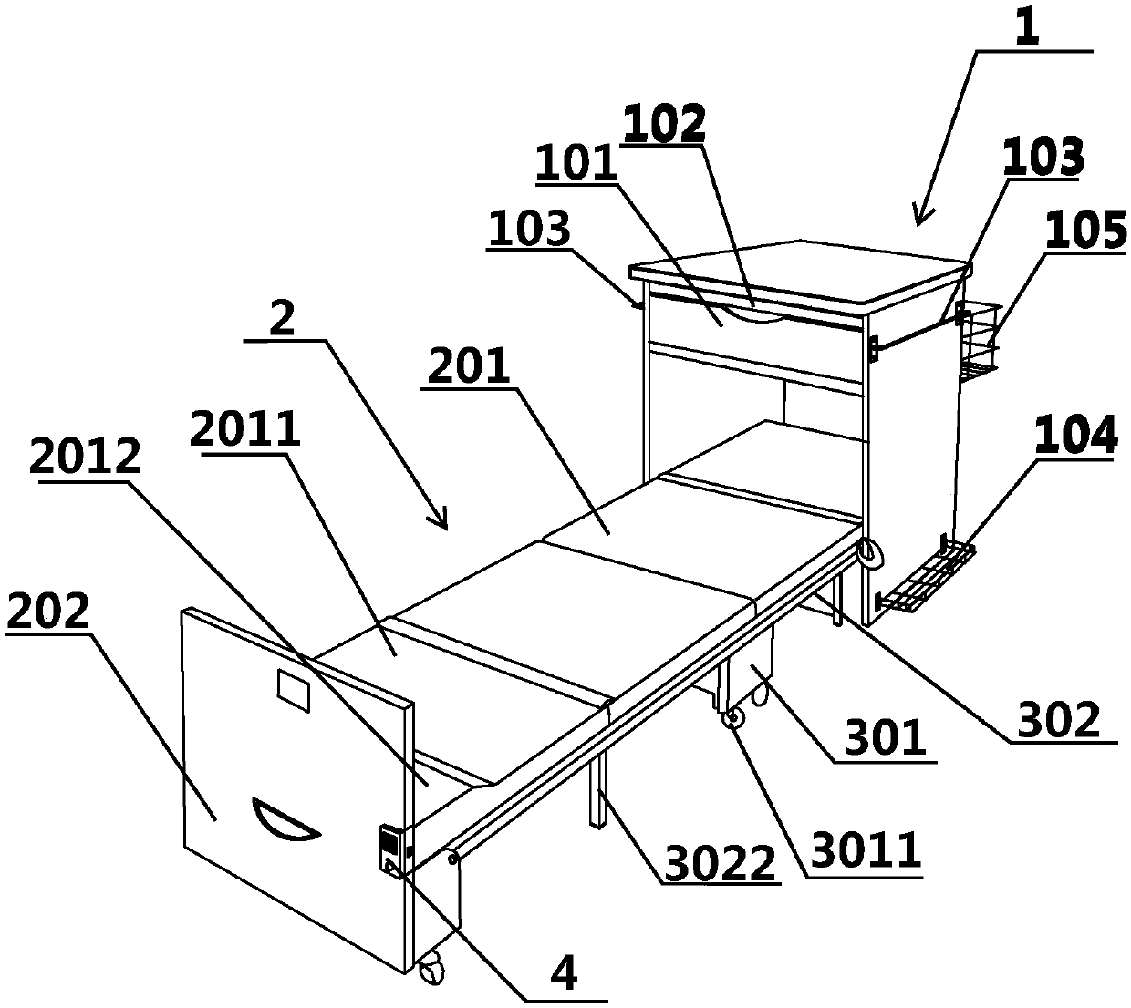 Cabinet bed