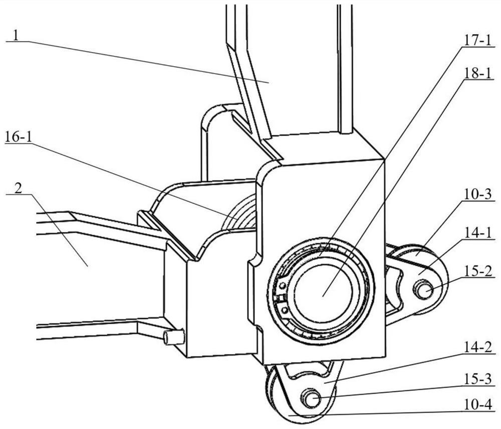 Spring return type rope-driven mechanical arm