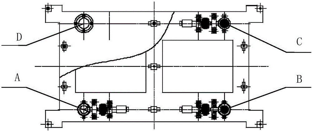 Horse-imitating gait planar connection rod type quadruped walking robot