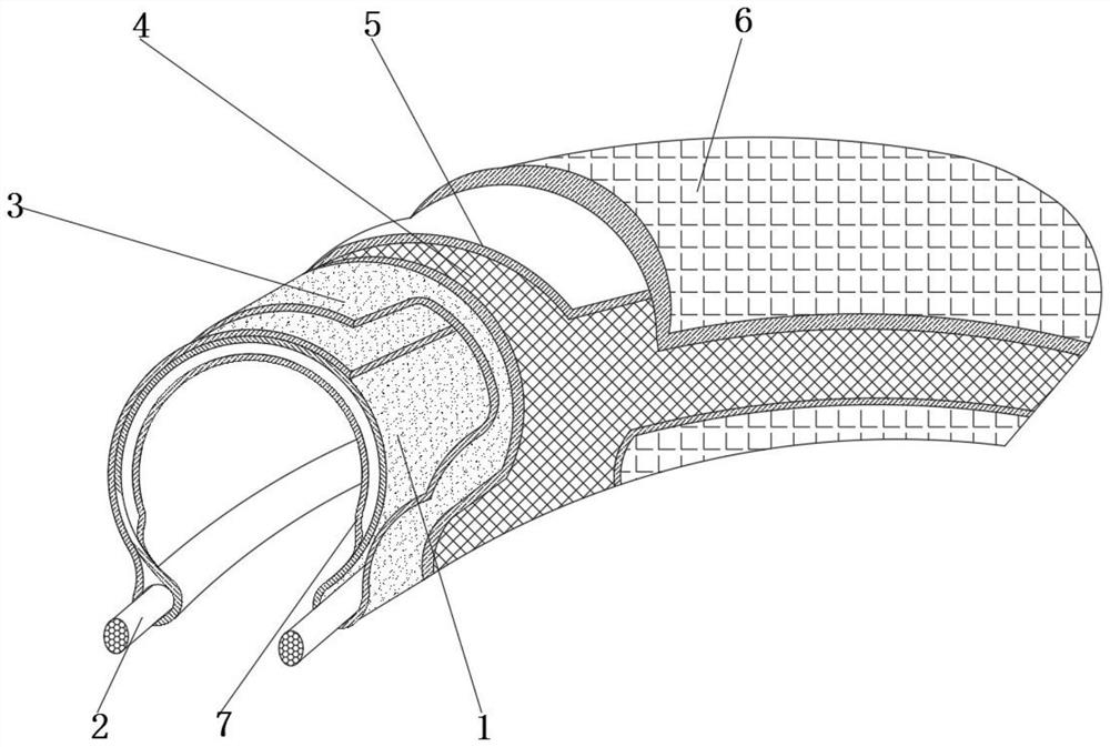 Anti-pricking and anti-stabbing type electric car cover tyre and processing method thereof