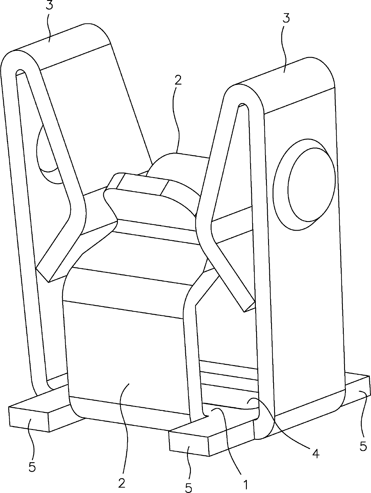 Electrode clamping piece and socket