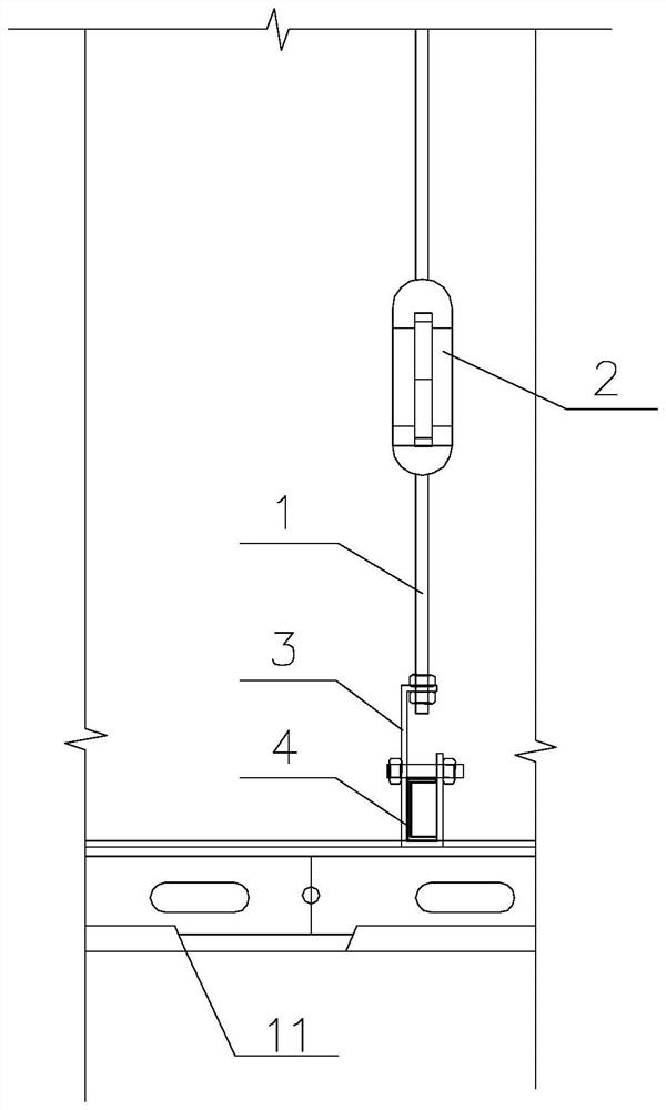 Construction method of anti-seismic suspender device