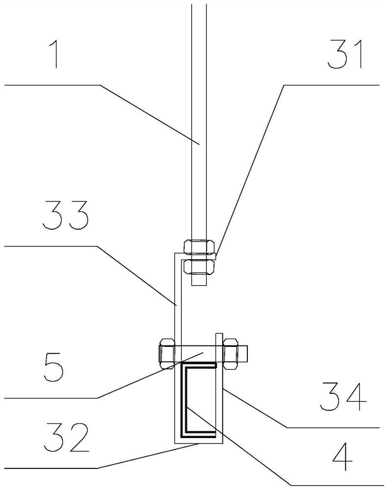 Construction method of anti-seismic suspender device