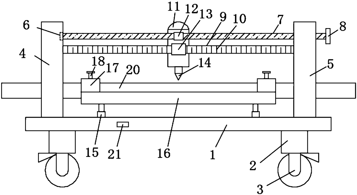 High-efficient fixed-distance pipeline drilling machine convenient for pipelines to use