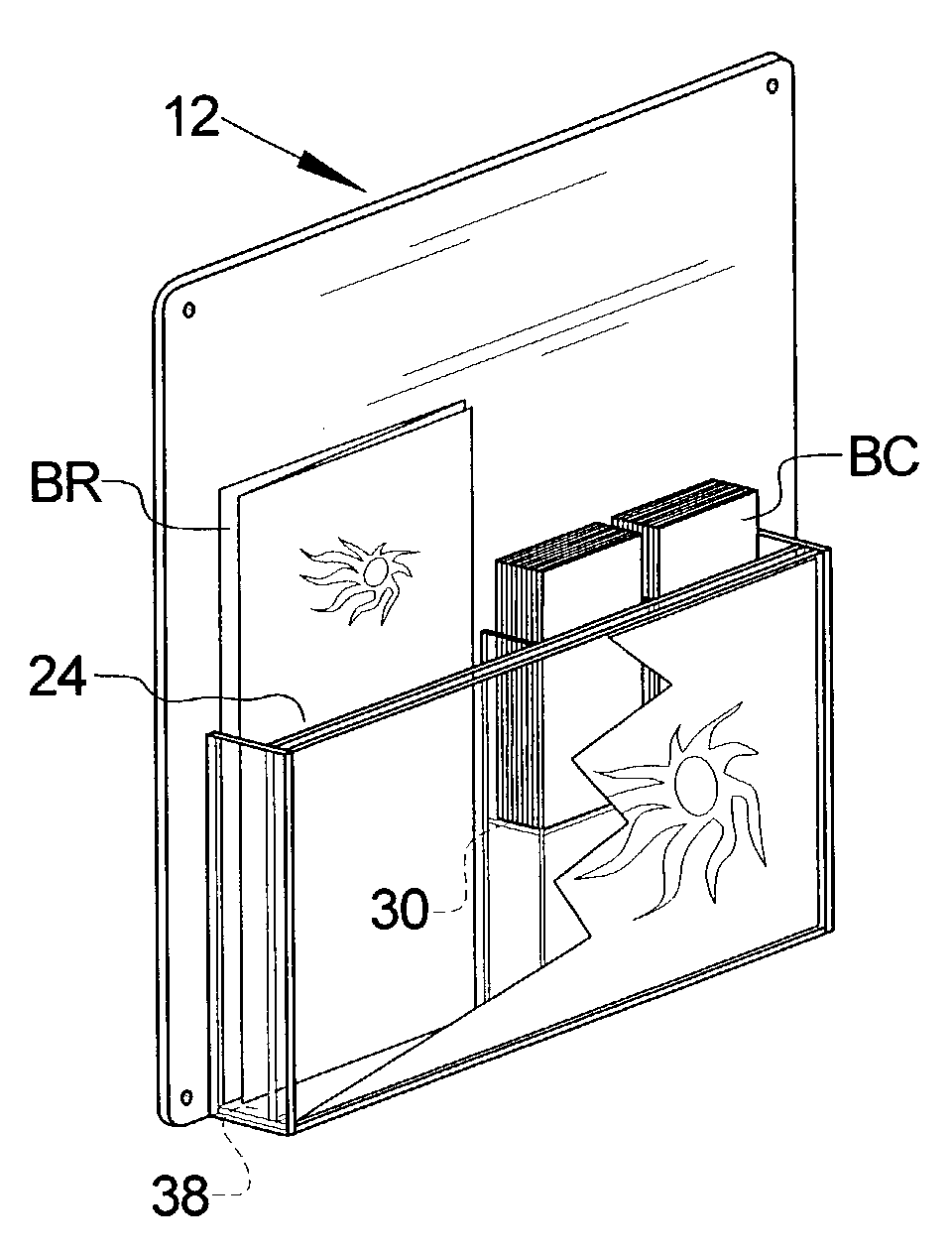 Multiple advertisement holder