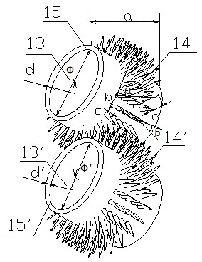 Device for improving strength of ring spinning single thread by adopting porcupine roller mode