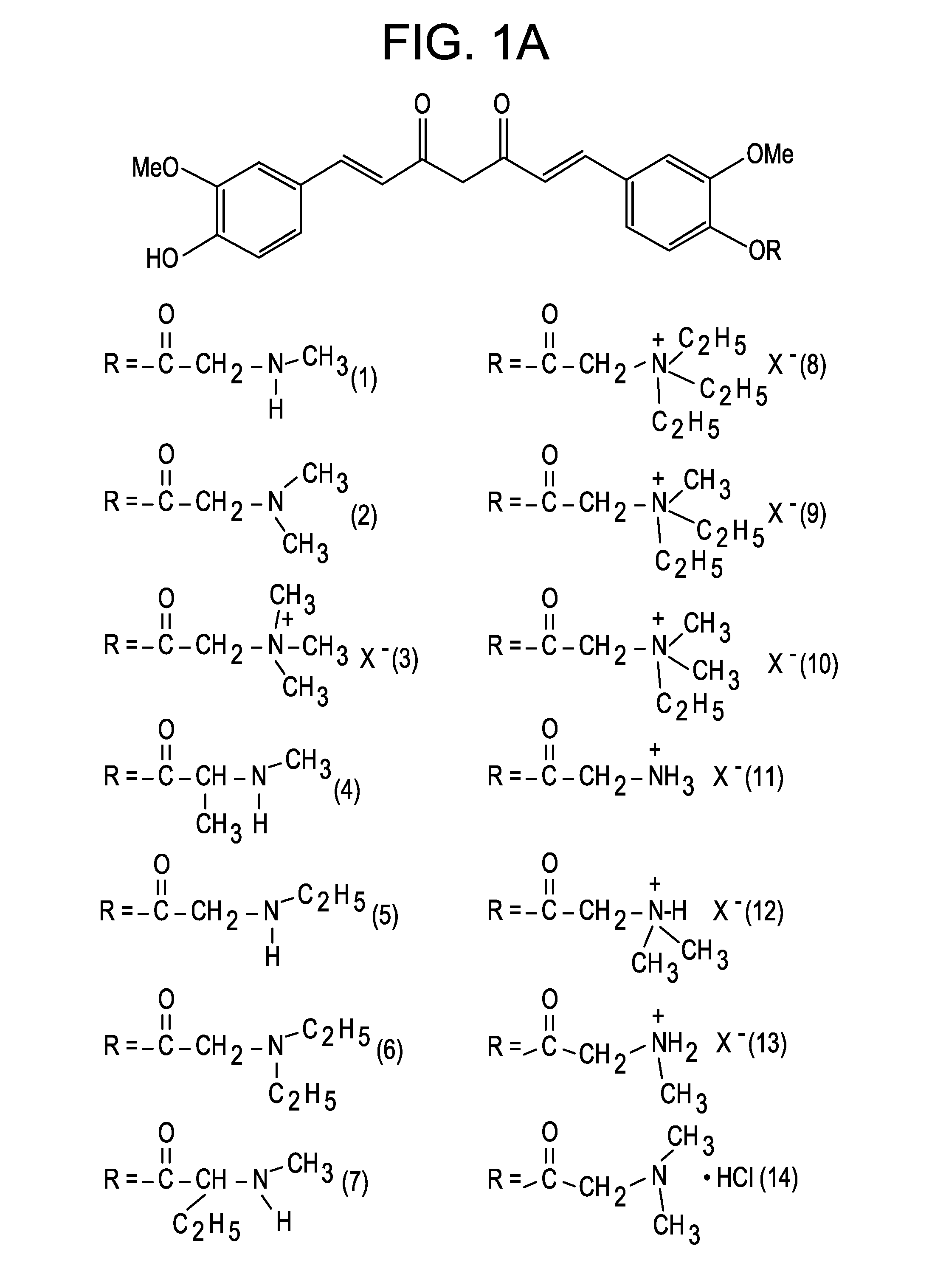 Pharmaceutical composition comprising a curcumin derivative