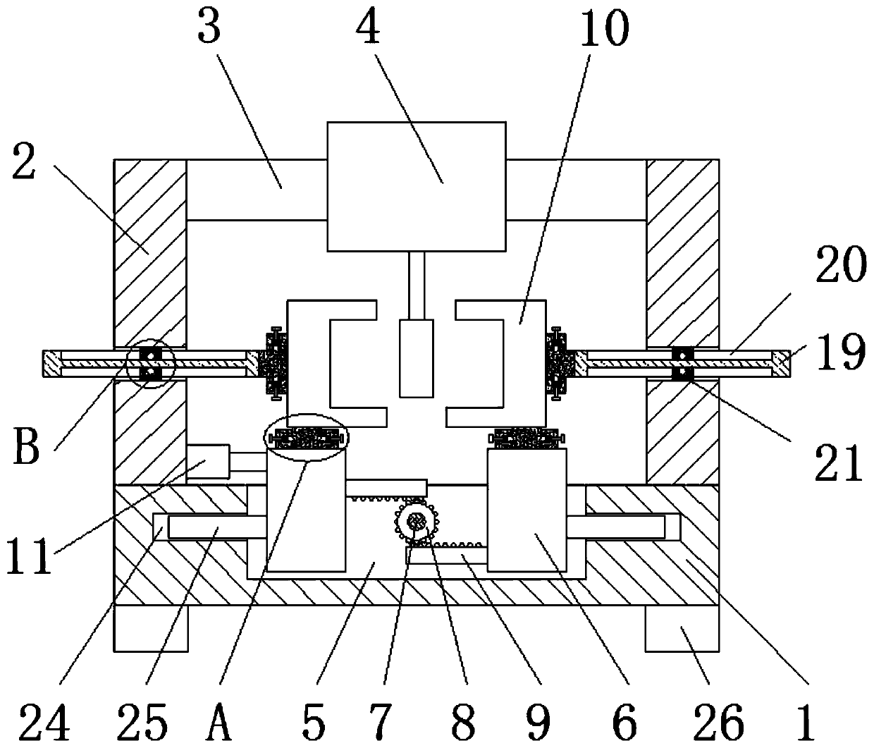 Hollow blow molding equipment