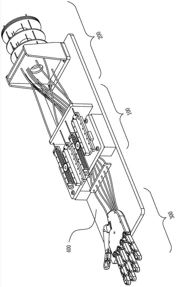 Continuum transmission mechanism-based under-actuated prosthetic hand