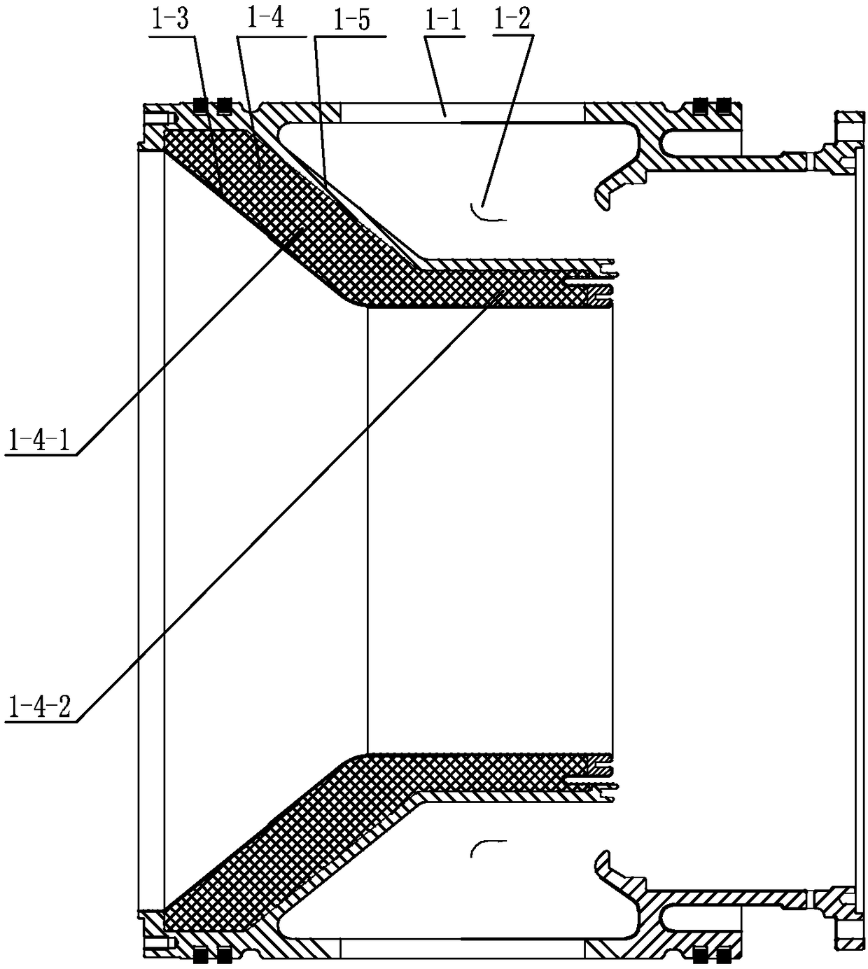 Helium turbine casing structure