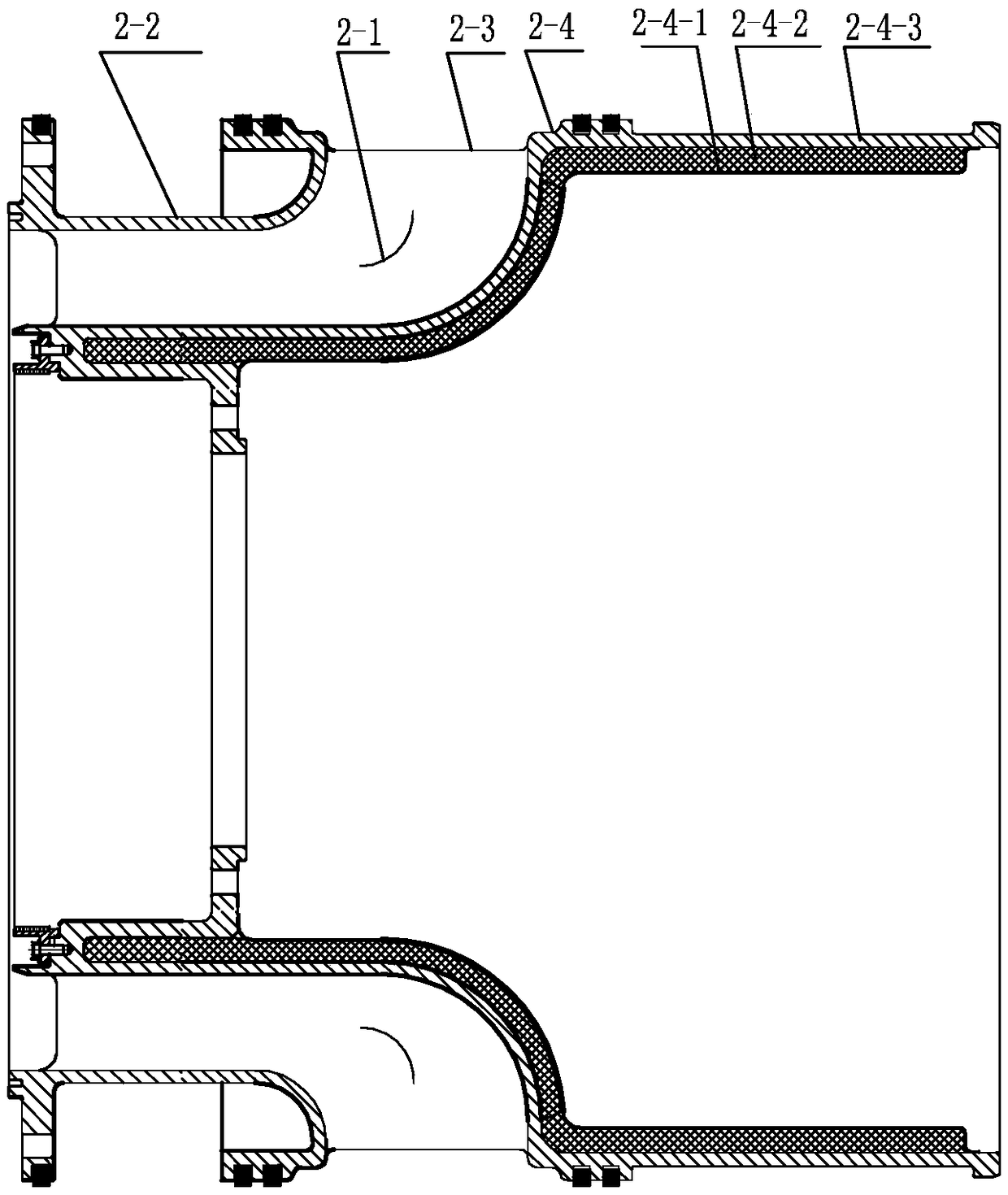 Helium turbine casing structure