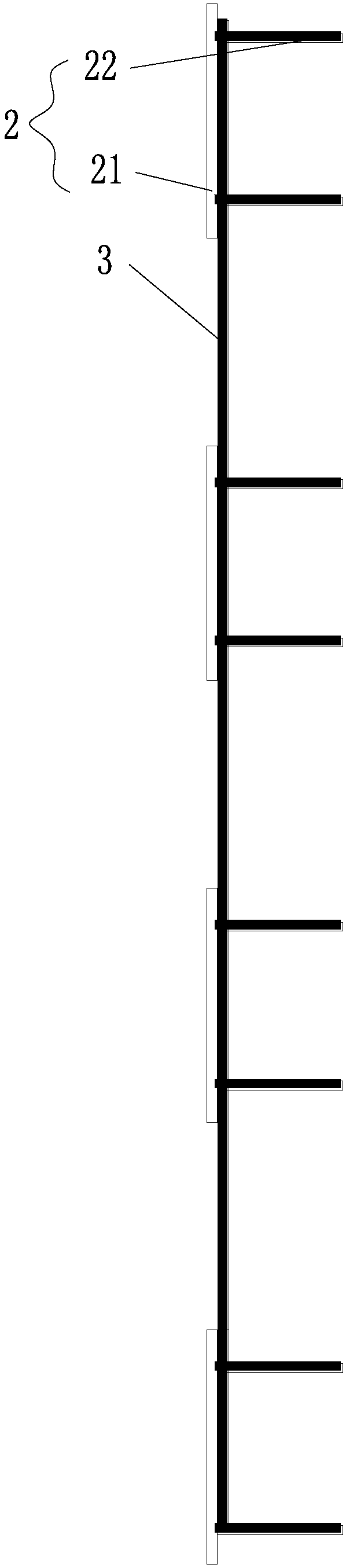 Installation method for pre-embedded iron parts