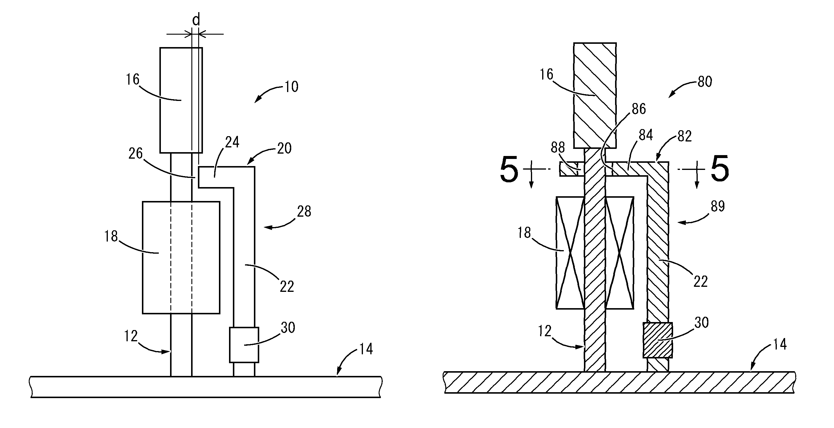 Magnetostrictive vibration power generation device