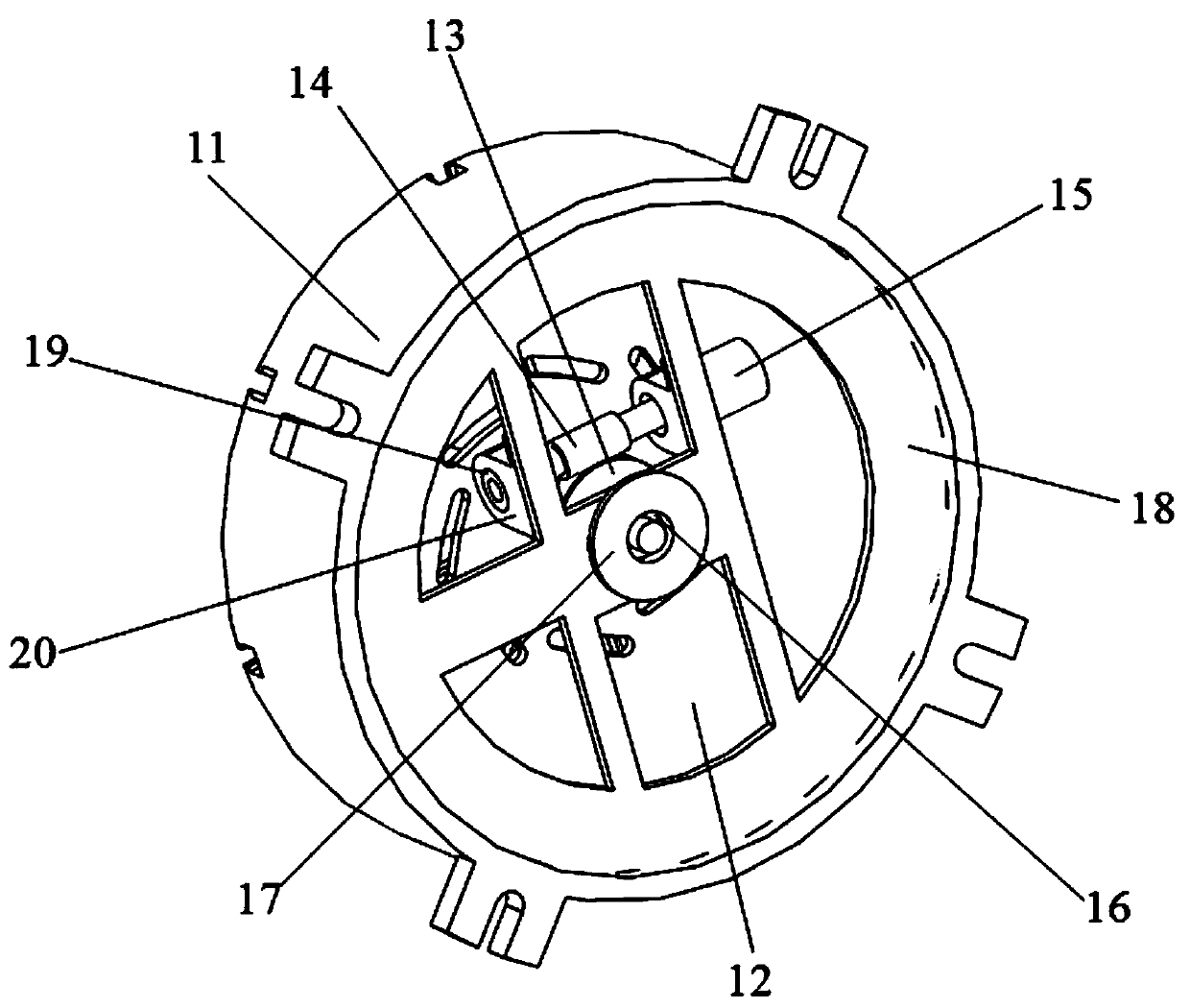 Multi-directional linkage pipe clamp for self-adaptively clamping thin-wall pipes