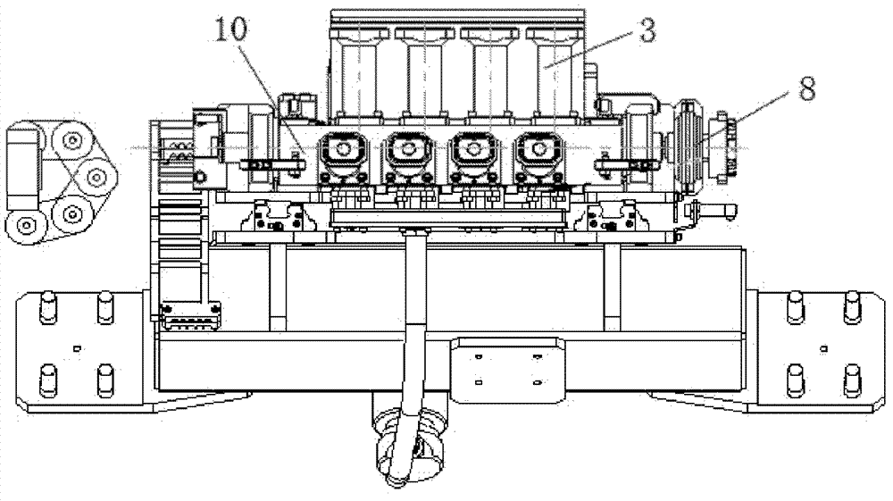 Air inlet blocking mechanism for motor vehicle engine air inlet pressure test