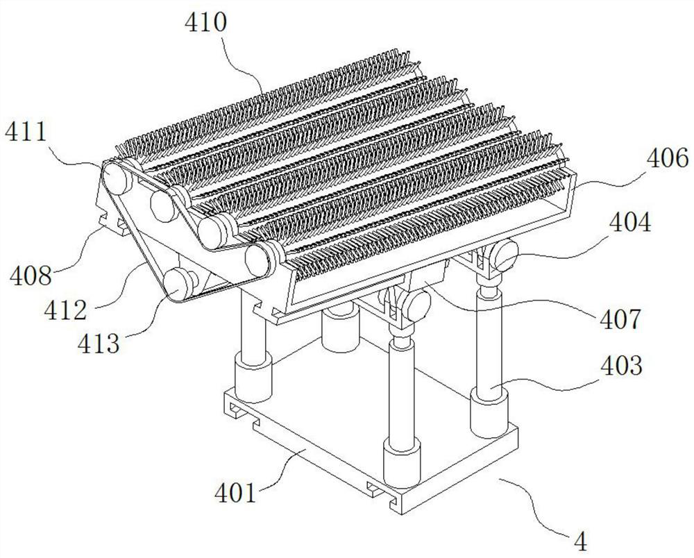 Cleaning device for attachments at bottom of ship body