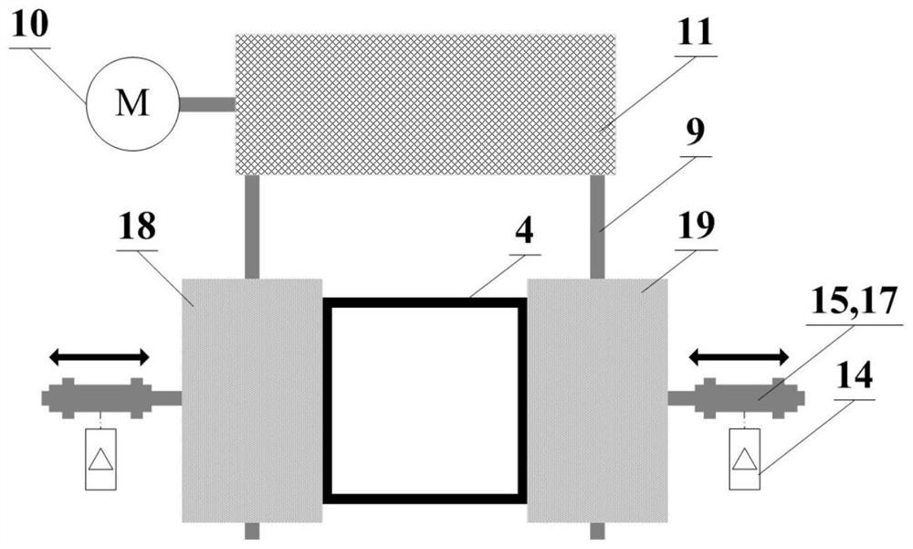 Continuous restraining quenching device for thin-walled square pipes