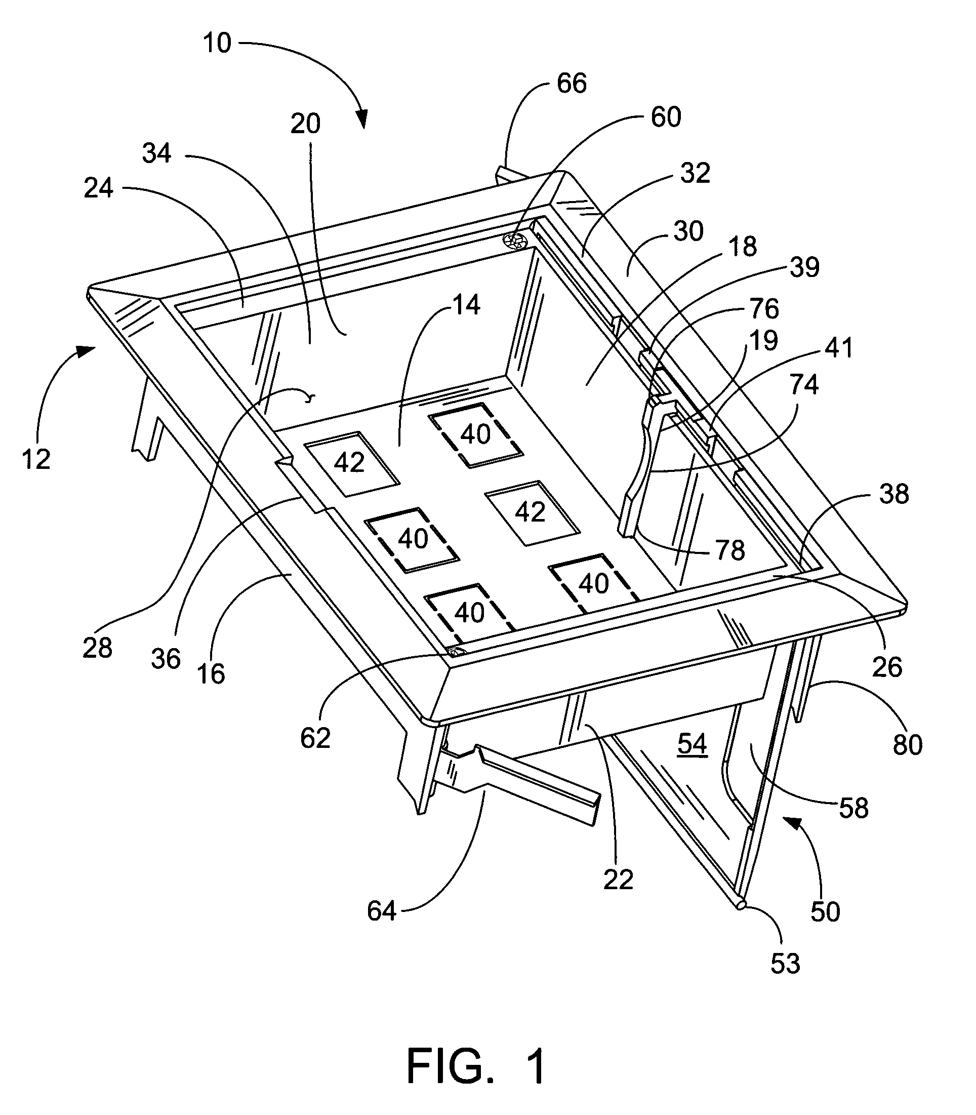 Multi-media recess data low voltage box with slide-away hidden cover